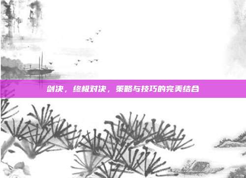 剑决,终极对决,策略与技巧的完美结合