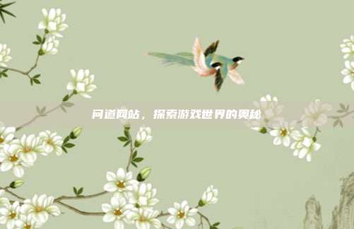 问道网站,探索游戏世界的奥秘
