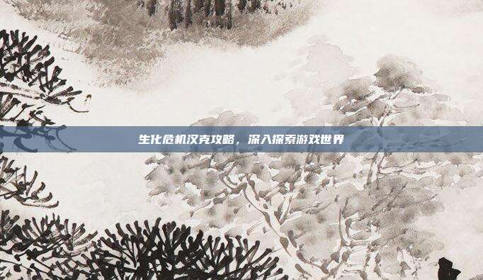 生化危机汉克攻略,深入探索游戏世界