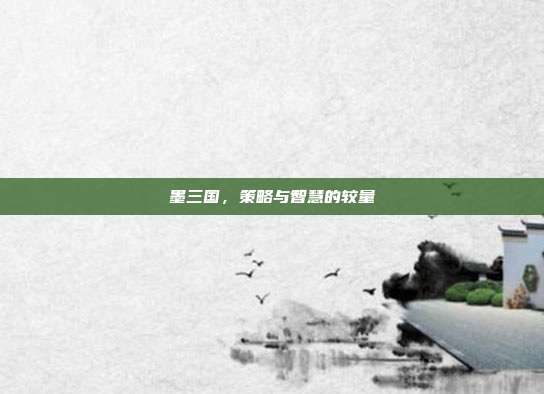 墨三国，策略与智慧的较量