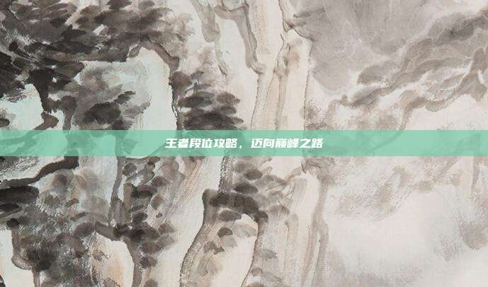 王者段位攻略,迈向巅峰之路