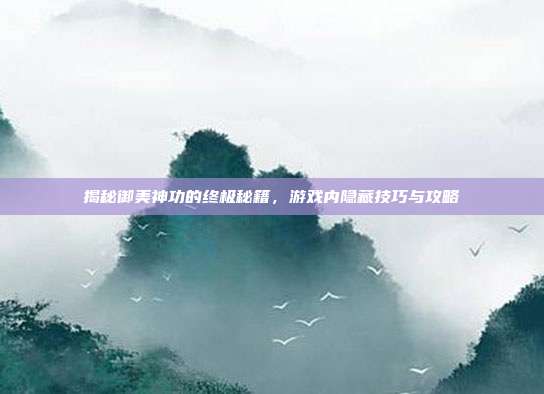 揭秘御美神功的终极秘籍，游戏内隐藏技巧与攻略