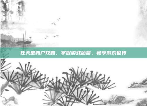 任天堂账户攻略,掌握游戏秘籍,畅享游戏世界
