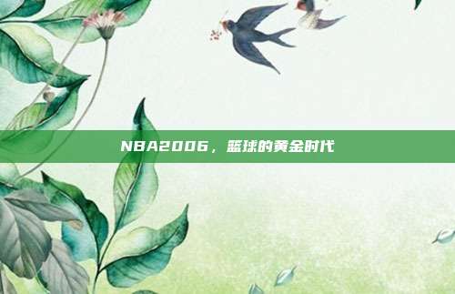 NBA2006,篮球的黄金时代