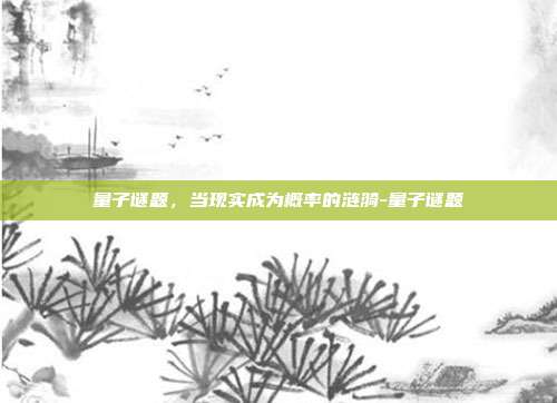 量子谜题，当现实成为概率的涟漪-量子谜题