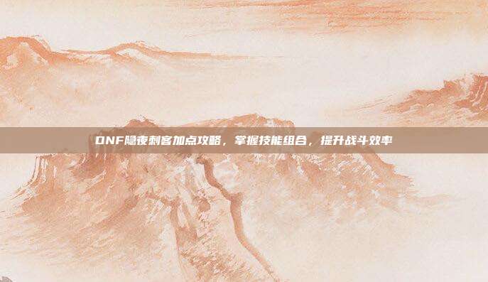 DNF隐夜刺客加点攻略,掌握技能组合,提升战斗效率