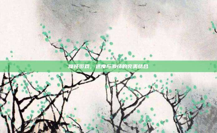 摩托游戏,速度与激情的完美结合