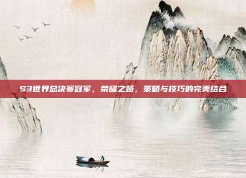 S3世界总决赛冠军,荣耀之路,策略与技巧的完美结合