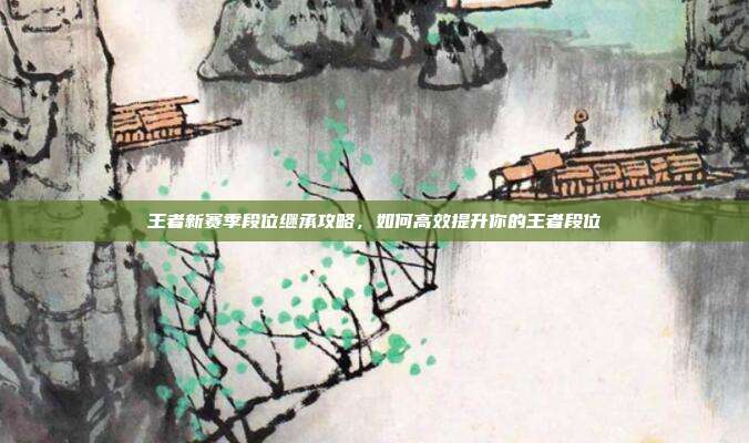 王者新赛季段位继承攻略，如何高效提升你的王者段位