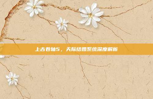 上古卷轴5,天际结婚系统深度解析