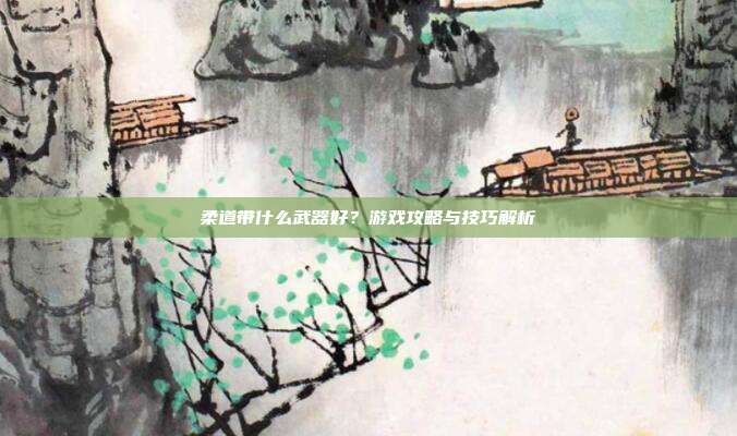 柔道带什么武器好?游戏攻略与技巧解析