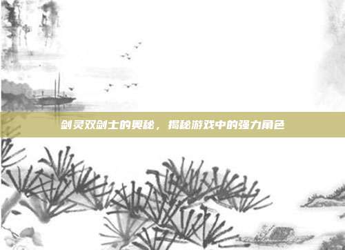 剑灵双剑士的奥秘,揭秘游戏中的强力角色