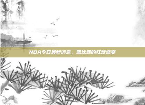 NBA今日最新消息,篮球迷的狂欢盛宴