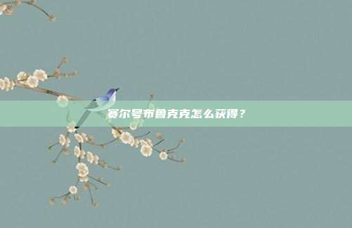 赛尔号布鲁克克怎么获得?