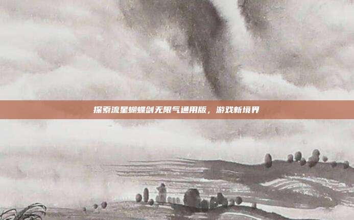探索流星蝴蝶剑无限气通用版,游戏新境界