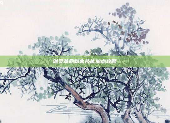 剑灵革命刺客技能加点攻略