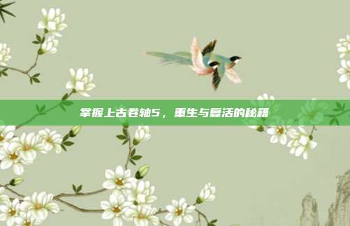 掌握上古卷轴5,重生与复活的秘籍