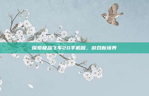 探索极品飞车20手机版,游戏新境界