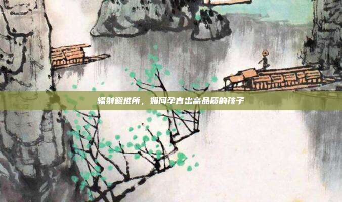 辐射避难所,如何孕育出高品质的孩子