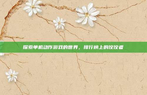 探索单机动作游戏的世界,排行榜上的佼佼者