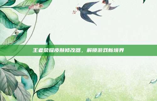 王者荣耀皮肤修改器,解锁游戏新境界