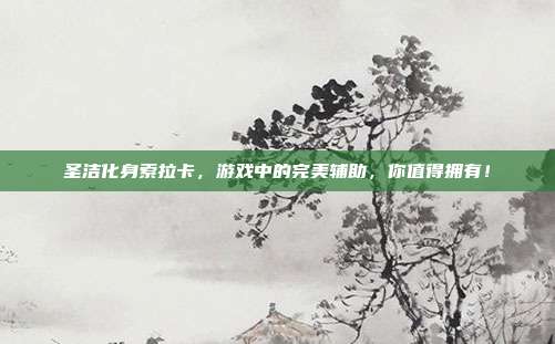 圣洁化身索拉卡,游戏中的完美辅助,你值得拥有!