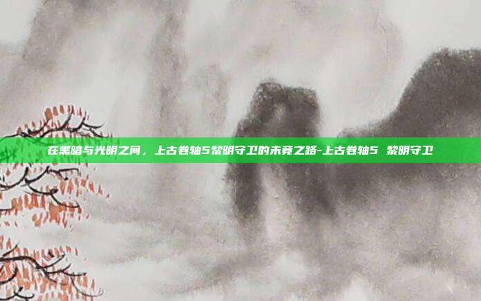 在黑暗与光明之间，上古卷轴5黎明守卫的未竟之路-上古卷轴5 黎明守卫