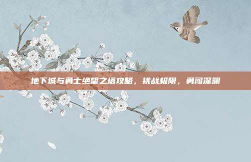 地下城与勇士绝望之塔攻略，挑战极限，勇闯深渊