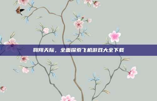 翱翔天际，全面探索飞机游戏大全下载
