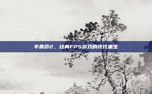 半条命2,经典FPS游戏的现代重生