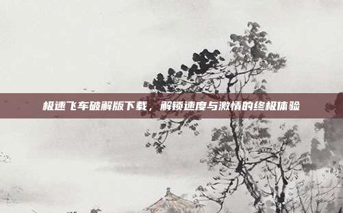 极速飞车破解版下载，解锁速度与激情的终极体验