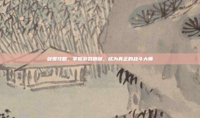 剑姬攻略，掌握游戏精髓，成为真正的战斗大师