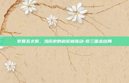 梦回五丈原，当历史的齿轮被拨动-反三国志结局