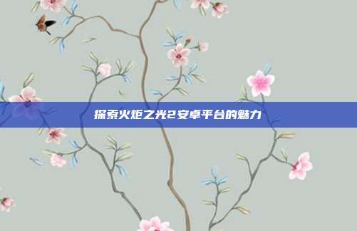 探索火炬之光2安卓平台的魅力