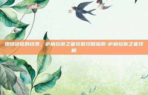 燃烧远征的终焉,萨格拉斯之墓完整攻略指南-萨格拉斯之墓攻略