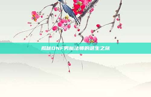 揭秘DNF男魔法师的诞生之旅