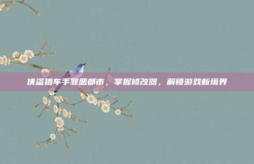 侠盗猎车手罪恶都市,掌握修改器,解锁游戏新境界