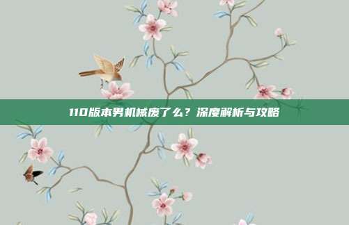 110版本男机械废了么?深度解析与攻略