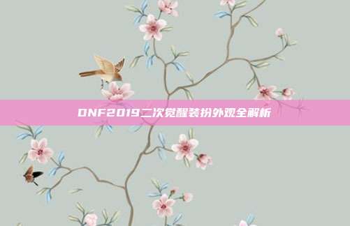 DNF2019二次觉醒装扮外观全解析