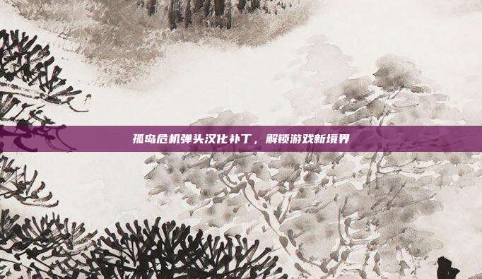 孤岛危机弹头汉化补丁,解锁游戏新境界