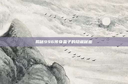 揭秘996传奇盒子的隐藏秘密