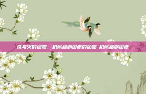 铁与火的遗物，机械路霸图纸的秘密-机械路霸图纸