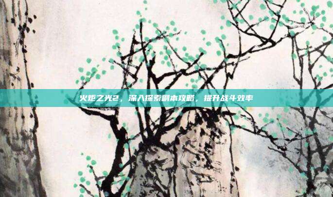 火炬之光2,深入探索副本攻略,提升战斗效率