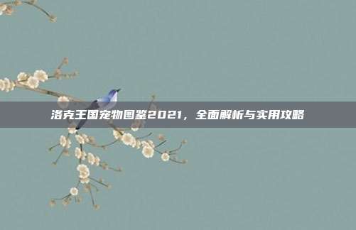 洛克王国宠物图鉴2021,全面解析与实用攻略
