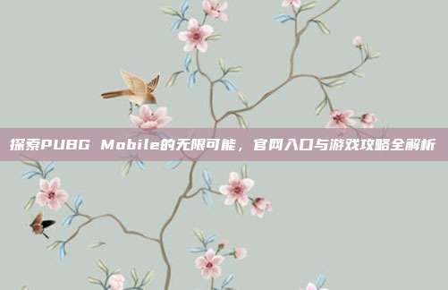 探索PUBG Mobile的无限可能,官网入口与游戏攻略全解析