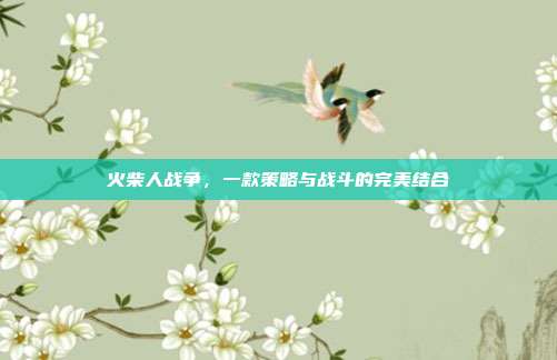 火柴人战争，一款策略与战斗的完美结合