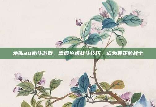 龙珠3D格斗游戏,掌握终极战斗技巧,成为真正的战士