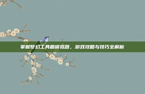 掌握梦幻工具箱模拟器,游戏攻略与技巧全解析