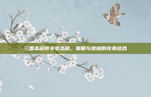 三国志名将令变态版,策略与荣耀的完美结合