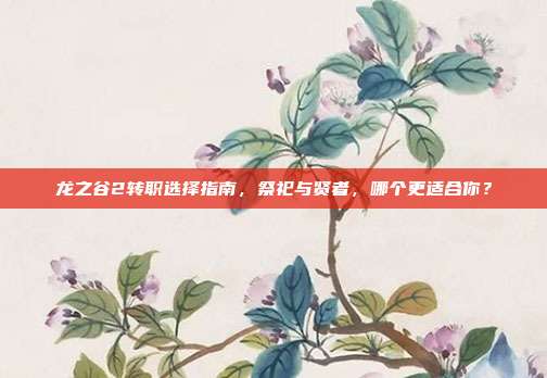 龙之谷2转职选择指南,祭祀与贤者,哪个更适合你?